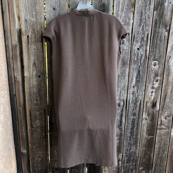 Carmen Marc Valvo • brown shift dress - Picture 3 of 6